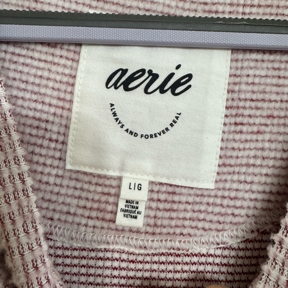 Aerie Soft Knit Sweater in Red and White - Picture 4 of 4